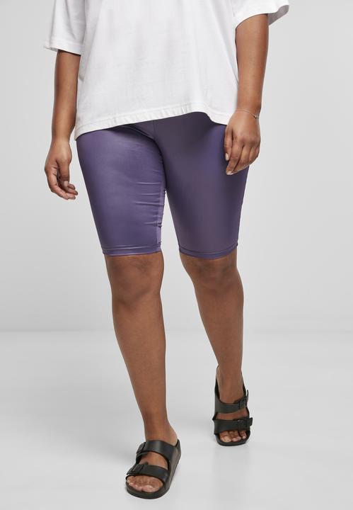 Actual product image Urban Classics Ladies Imitation Leather Cycle Shorts (XS)