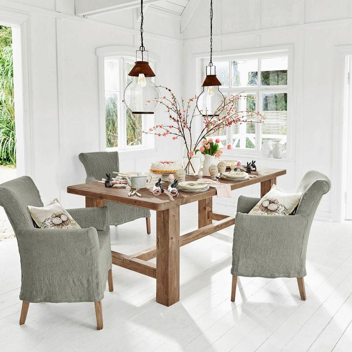 Actual product image Loberon Table Oteley antique brown (76 x 240 x 100 cm)