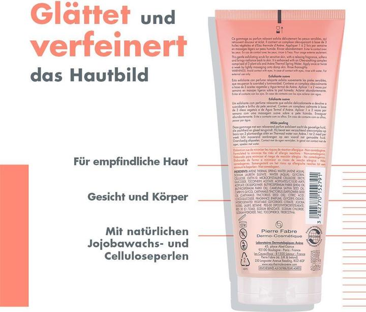 Actual product image Avène BODY Body scrub (200 ml)