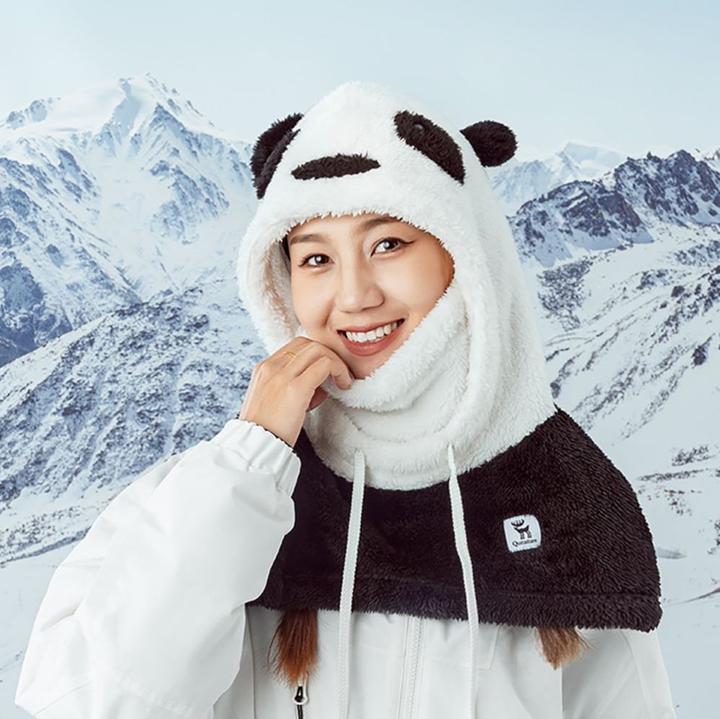 Produktbild Ty Panda Ski Balaclava for Kids/Adults Size L - Black/White