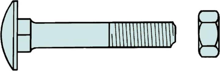 Actual product image Werkstarck Truss-head screws DIN 603 (100 Screws per piece)