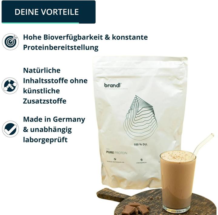 Immagine prodotto Brandl-Nutrition Proteine Pure Vegan (Cioccolato, 1 pz., 1000 g)