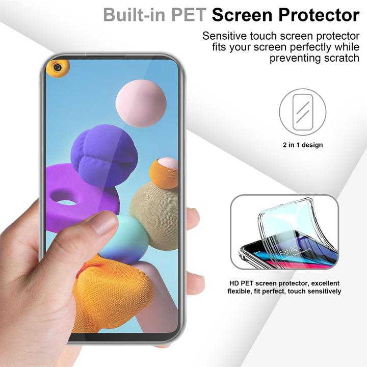 Actual product image Cadorabo TPU 360 Degree Case Cover (Samsung Galaxy A21s)