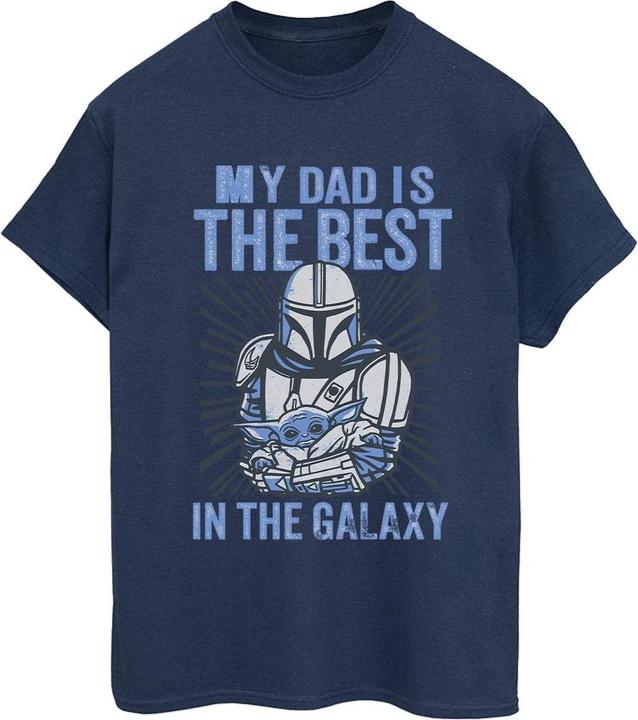 Immagine prodotto Star Wars Mandalorian Best Dad Maglietta Ampia Donna (4XL)