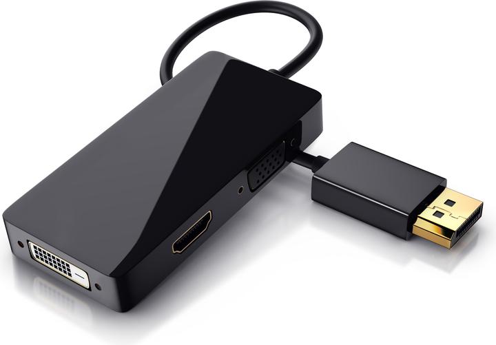 Immagine prodotto CSL Adattatore da DisplayPort a HDMI + DVI + VGA (DVI, HDMI, VGA, 10 cm)