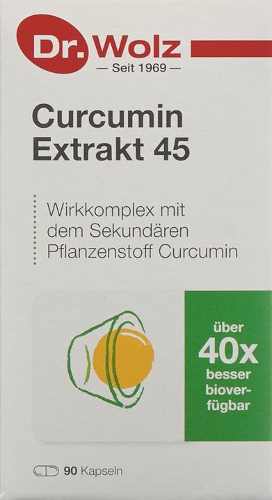 Produktbild Dr. Wolz Curcumin Extrakt 45 Kapsel (90 Stück, Kapseln, 162 g)