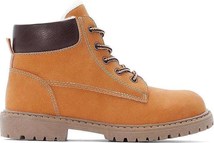 Actual product image La Redoute Collections Lined boots with lacing and zip fastening (29)