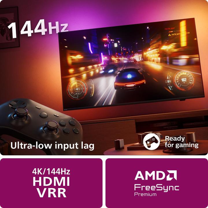 Productafbeelding Philips The One (55") 4K Ultra HD Smart TV Wi-Fi Antraciet, Grijs (55", LED, 4K, 2023)