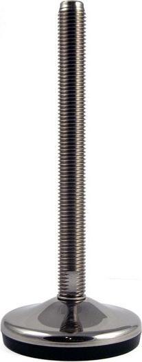 Produktbild Rs Pro Verstellbarer Fuss M8 bis 300kg x 75mm, bis 10° neigbar / Gummi Edelstahl, Ø 40mm x 101mm