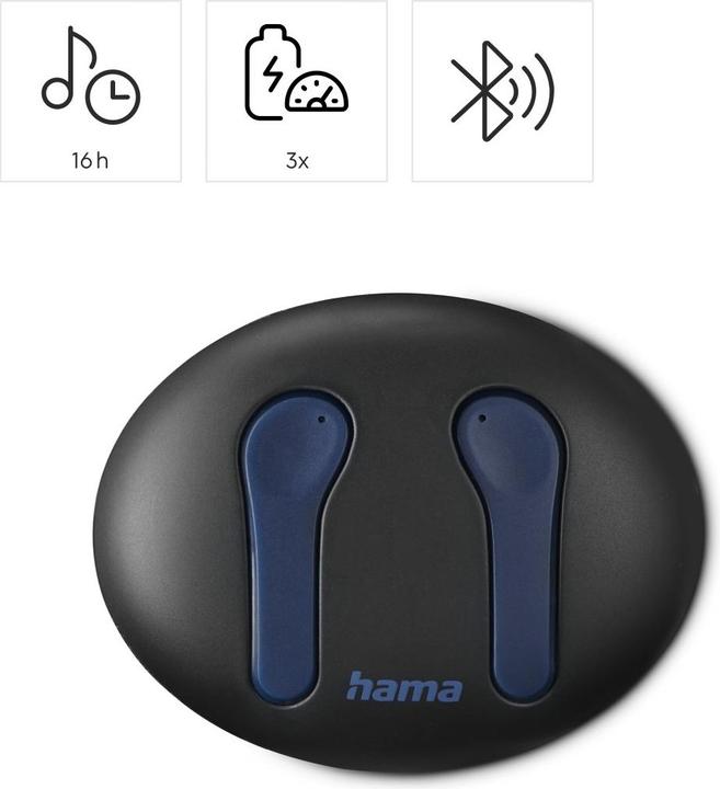 Immagine prodotto Hama Cuffie Bluetooth® Spirit Unchained, auricolari True Wireless, ENC, FC, BL (ANC, 16 h, Senza fili)