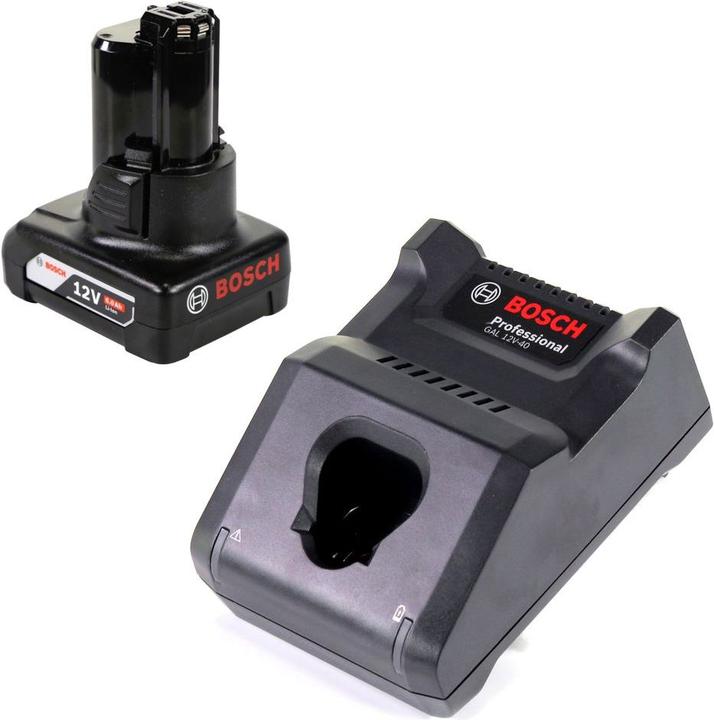 Produktbild Bosch Professional Bosch GAL 12V-40 Professional Schnell Ladegerät für 12V Akkus ( 1600A019R3 ) + 6,0 Ah Akku ( 1600A0 (12 V)