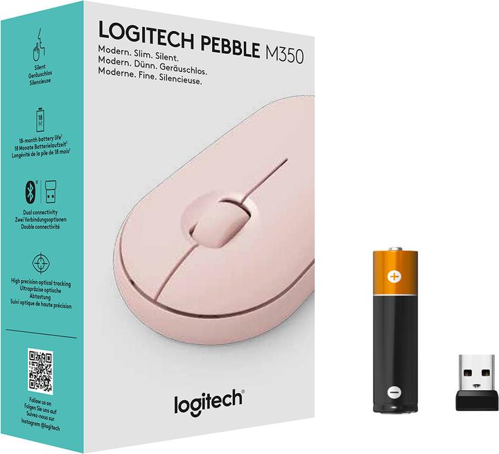 Immagine prodotto Logitech Pebble M350 (Senza fili)