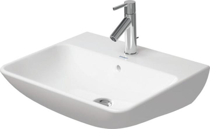 Produktbild Duravit Waschtisch ME by Starck m ÜL m HLB 550x440mm 1 Hahnloch weiss (440 mm, 550 mm)