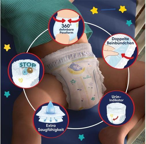 Actual product image Pampers Baby-Dry Night Pants (Size 5, Monthly box, 160 Piece)