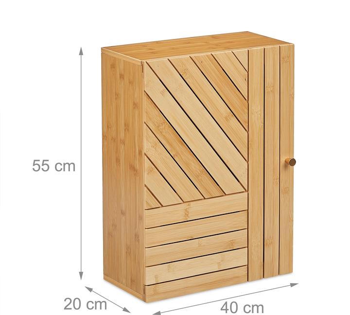 Produktbild Relaxdays Bad-Hängeschrank (40 x 20 x 55 cm)
