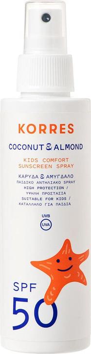 Produktbild Korres Coconut & Almond Kids Comfort Sunscreen Spray SPF 50 (Sonnenspray, SPF 50, 150 ml, 150 g)