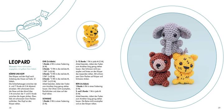 Produktbild Mini-Amigurumis (Deutsch, Sarah Abbondio, 2021)