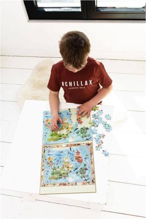 Produktbild Scratch Magnet Puzzle Welt gross (80 Teile)