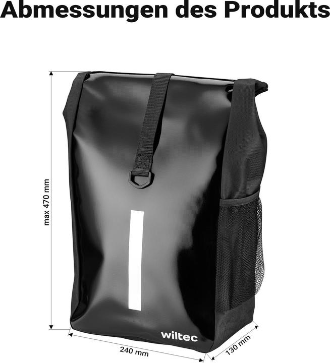 Produktbild Wiltec Gepäckträgertasche (16 l, Gepäckträgertasche)