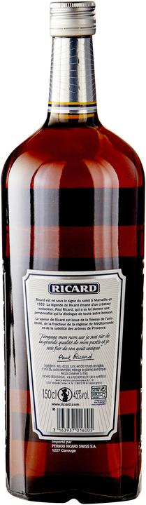 Immagine prodotto Ricard Pastis 1,5 litri 45 % vol.
