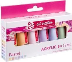 Image du produit Royal Talens Talens Art Creation Acrylique Set de couleurs pastel, 6x12ml (multicolore, 72 ml)