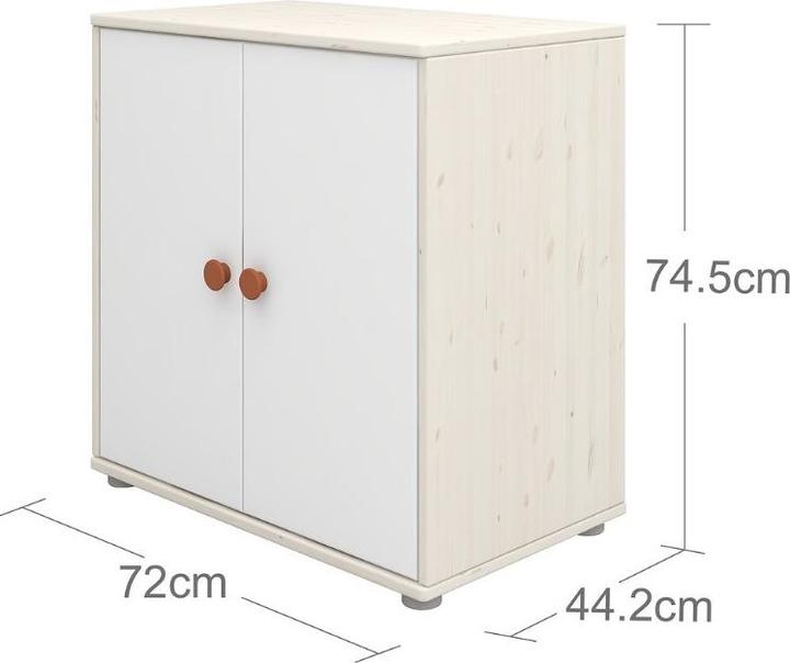 Image du produit Flexa Commode Classic avec 2 portes (72 x 44.5 x 74.5 cm)