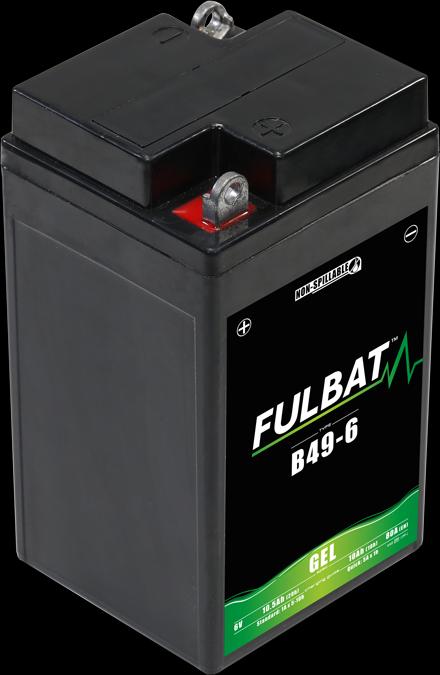 Produktbild Fulbat Motorradbatterie Gel B49/6 (3MO1) 6V 10Ah (6 V, 10 Ah)