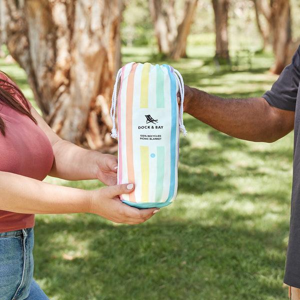 Actual product image Dock & Bay PICNIC BLANKET Unicorn Waves
