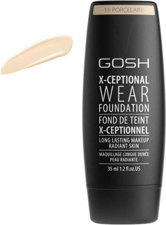 Produktbild Gosh X-CEPTIONAL WEAR FOUNDATION long lasting makeup #11-porcelai (11)