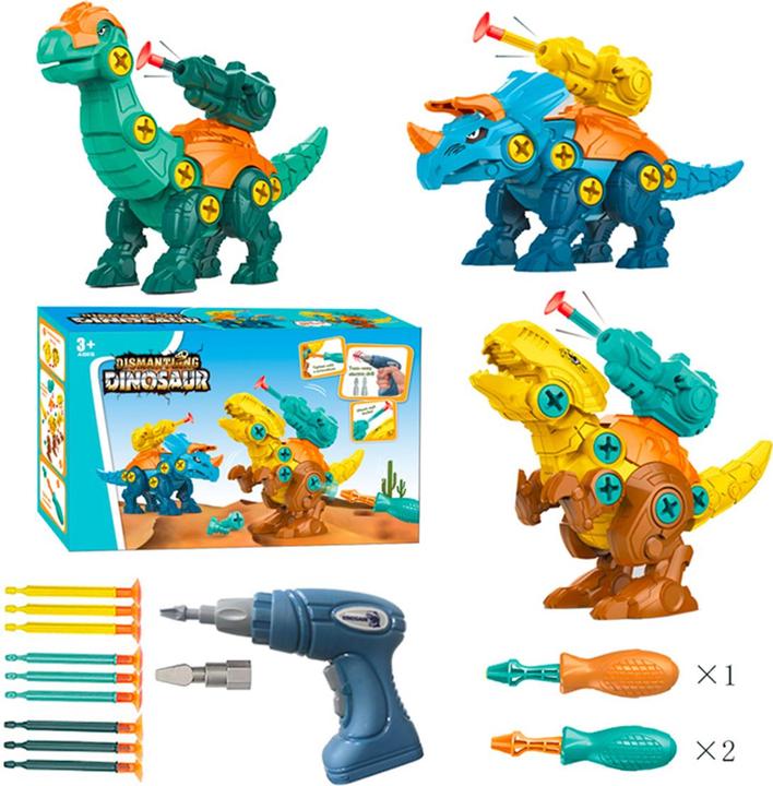 Image du produit VR Shinecon Figurines de dinosaures 3 en 1 à assembler