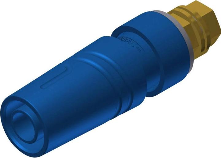 Actual product image SKS SAB 2600 G M4 Au Safety laboratory socket Socket, vertical installation Pin-Ø: 4 mm Blue 1 pc.