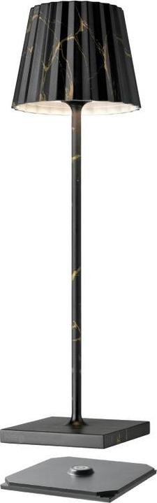 Image du produit Sompex Troll 2.0 lampe de table, hauteur : 380 mm, noir/marbre (188 lm)