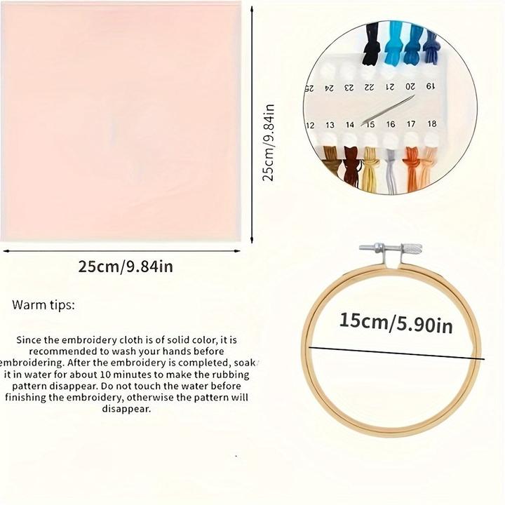 Image du produit Activity Board Kit de broderie à la main de Noël pour débutants, pack de matériel de bricolage, accessoires de
