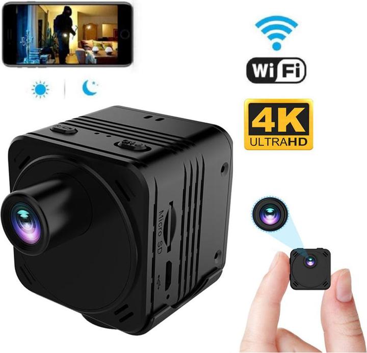 Actual product image Werkstein Mini WiFi IP camera Ultra HD 4K