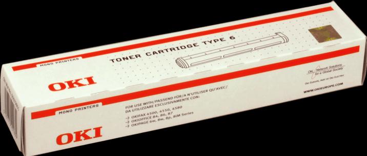 Produktbild OKI 00079801TYPE 6 Toner 2.000 Seiten Schwarz OkiPage 8 W (BK)