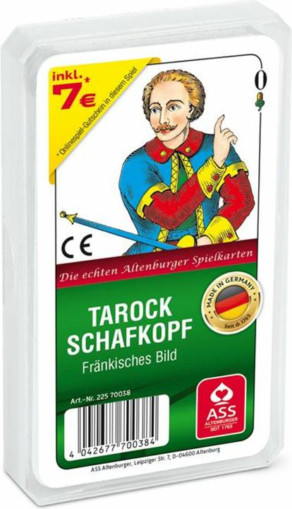 Actual product image ASS Altenburg 22570038 - Schafkopf/Tarot, Franconian Deck (plastic case) (German)