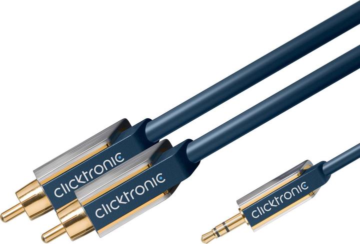Actual product image clicktronic Advanced Audio Cable 3.5mm Jack to 2xRCA 5.00m 70669 (5 m, Cinch)