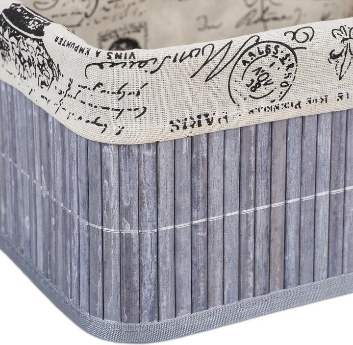 Immagine prodotto Relaxdays Cesta in bambù portaoggetti (1 x, 38 x 28,5 x 16,5 cm)