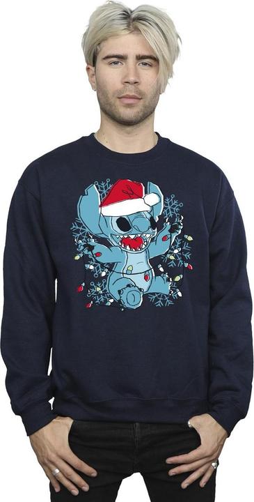 Produktbild Disney Lilo And Stitch Christmas Lights Sketch Sweatshirt (XL)