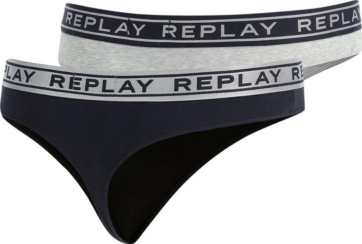 Actual product image Replay Women's pants with logo waistband 2-pack (L, pack of 2)