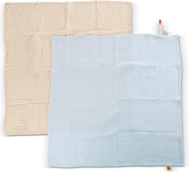 Actual product image NICI Griffin bunny Hopsali with set of 2 muslin cloths (60 cm, 6 cm)