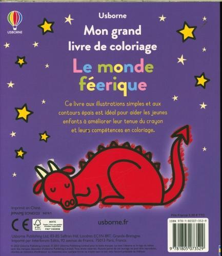 Immagine prodotto Mon grand livre de coloriage : le monde féérique (Francese, Nolan Kate, 2023)