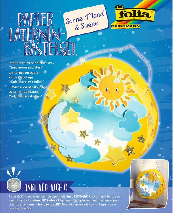 Immagine prodotto Folia Lanterna di carta Craft Set Sole, Luna, Stelle