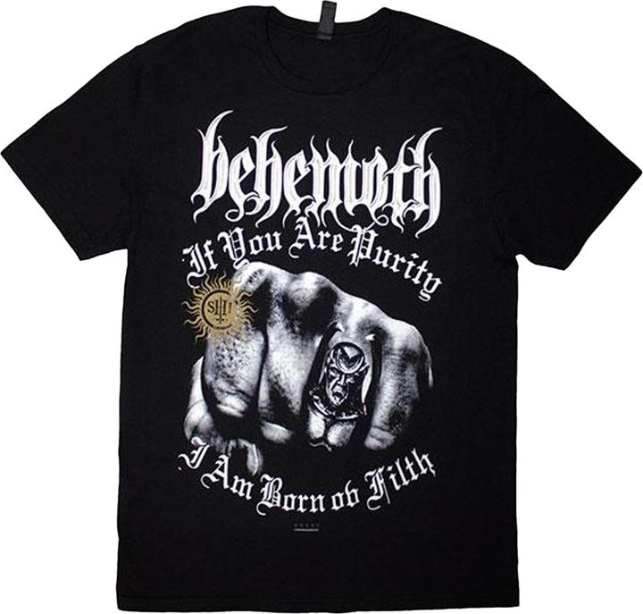 Actual product image Behemoth Unisex Adult The Shit Ov God Purity Fist Back Print T-Shirt (S)