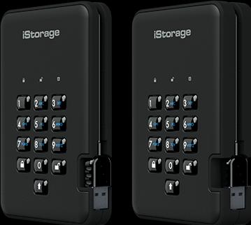 Produktbild iStorage diskAshur² - Festplatte - verschlüsselt - 5 TB - extern (tragbar) (5 TB)