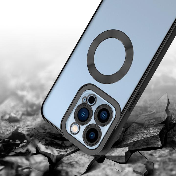 Produktbild Cadorabo TPU Hülle Chrome mit Kameraschutz für Apple iPhone 13 PRO MAX (Apple iPhone 13 Pro Max)