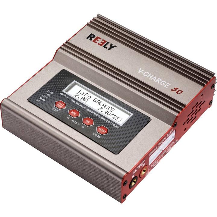 Productafbeelding Reely V-Charge 50 Modellbau-Multifunktionsladegerät 12 V, 230 V 7 A LiIon, LiFeP