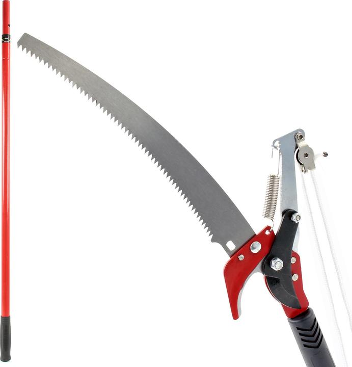 Produktbild Wiltec XPOtool Teleskop 2in1 Astsäge Astschere 100-200cm Seilzug Gartensäge Baumschere