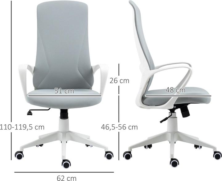 Actual product image Vinsetto Office chair with rocker function