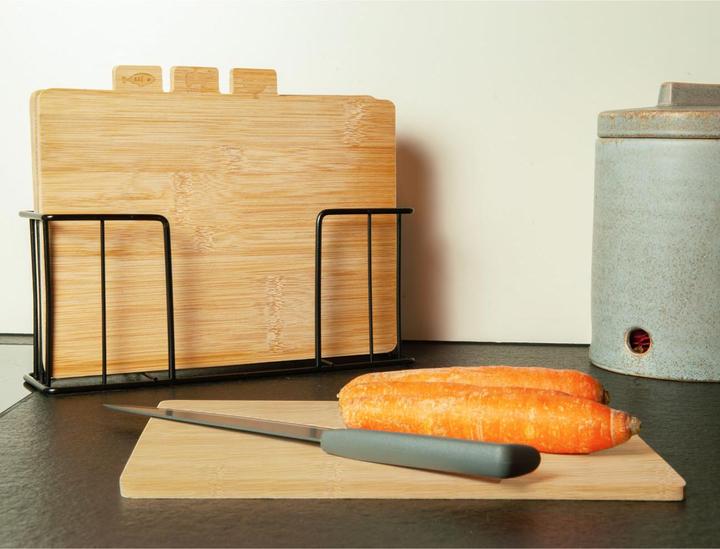 Actual product image Natura Punto 5-piece bamboo chopping board set